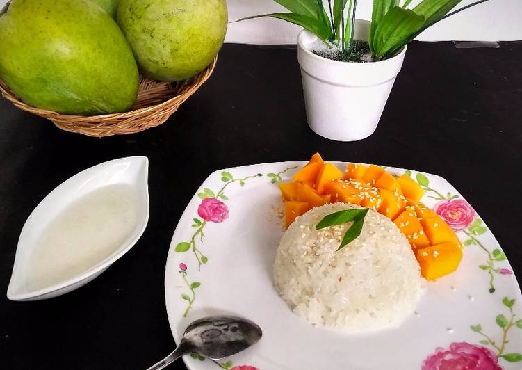 Resep Ketan Mangga/Mango sticky rice, Enak Banget