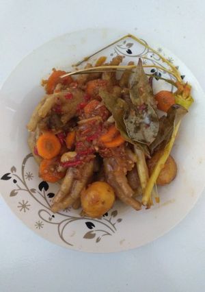 Foto resep Balado ceker setan