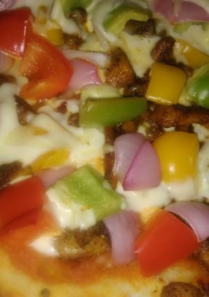 A picture of Pizza without oven.