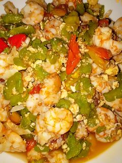 Foto resep Tumis udang pare