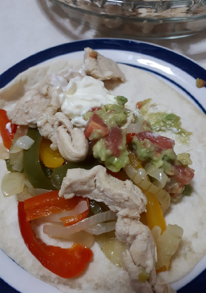 Una foto de Fajitas light con mi receta
