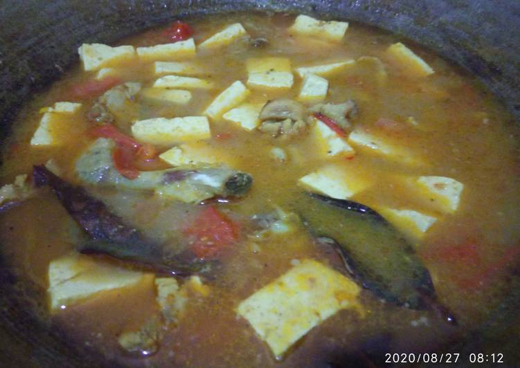 Cara Gampang Membuat Sup ayam tahu (bahan ala kadarnya ngabisin stok ^^), Enak