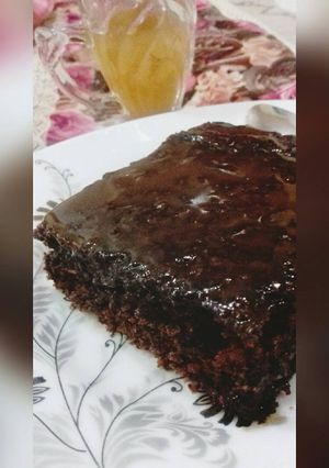 صورة لوصفة كيكة شوكولاته بالصوص