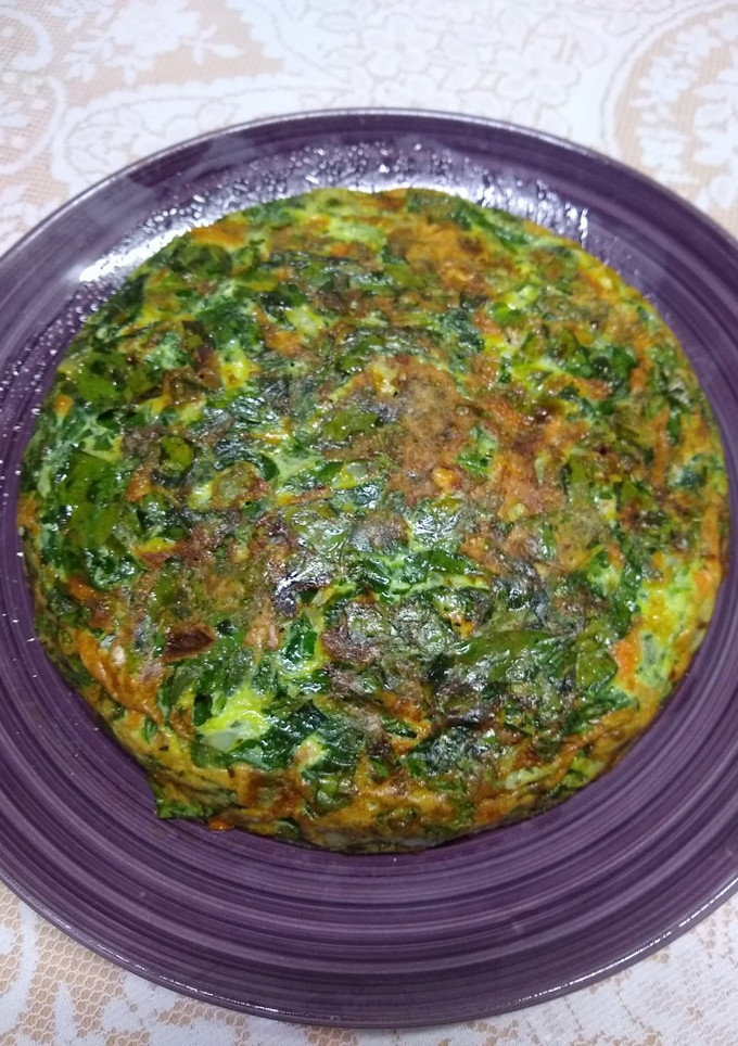 Una foto de Tortilla de espinacas