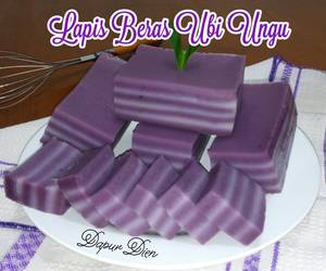 Cara Memasak Cepat Lapis Beras Ubi Ungu Sedap Nikmat