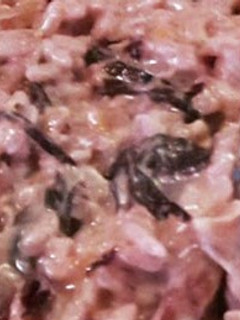 Foto di Risotto radicchio,speck e scamorza affumicata