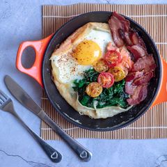 A picture of Savoury breakfast pancake 🥞.