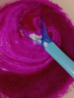 Foto resep Mpasi tumgi 6+ : pure buah naga yogurt