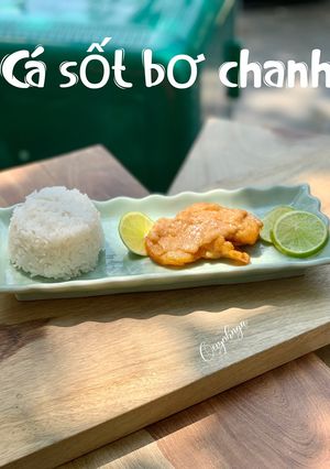 Hình của món Cá sốt bơ chanh.