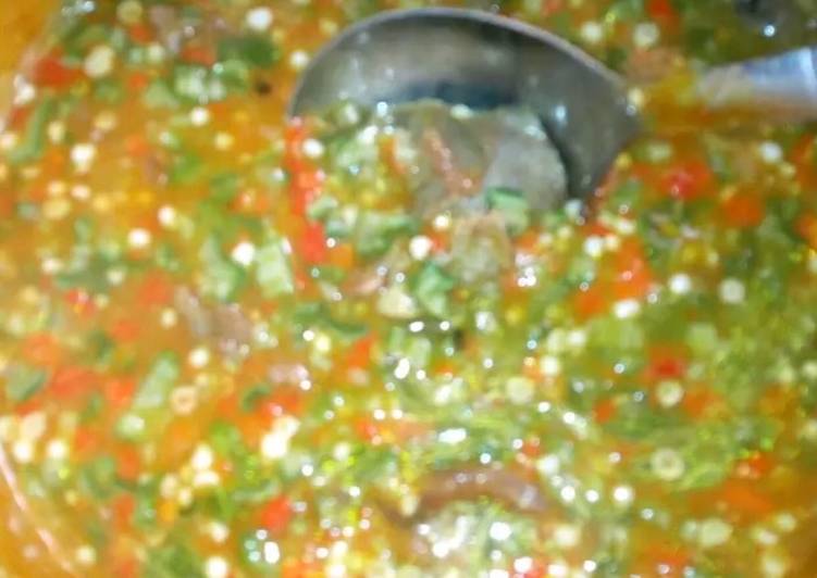 Okra soup