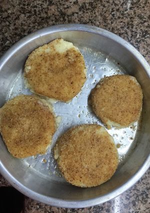 Una foto de Croquetas de papa rellenas (hechas cuando sobra puré)