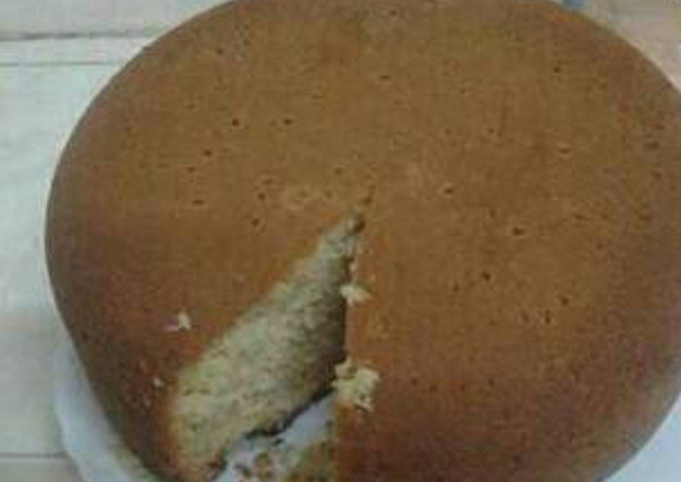 Pressure cooker baked cake