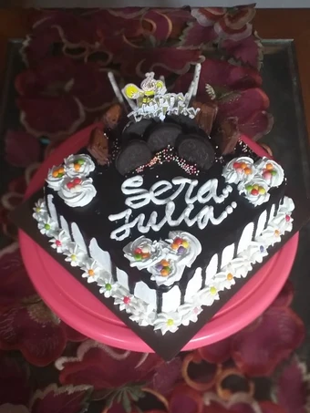 Langkah Gampang Membikin Resep  Kue ultah brownis coklat keju yang Lezat Sekali, Enak