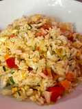 ข้าวผัดแฮมคลุกไข่เค็ม