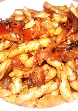 A picture of Wheat flour pasta.