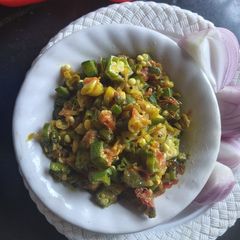 A picture of Beans Bhindi Mix.