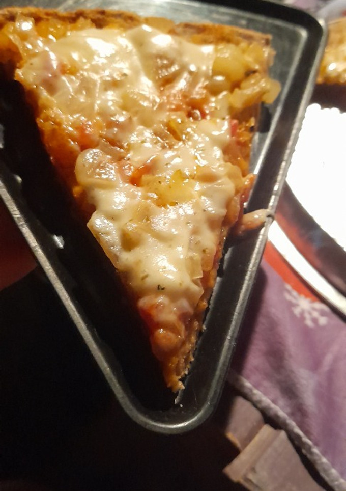 Una foto de Pizza de harina integral y harina común