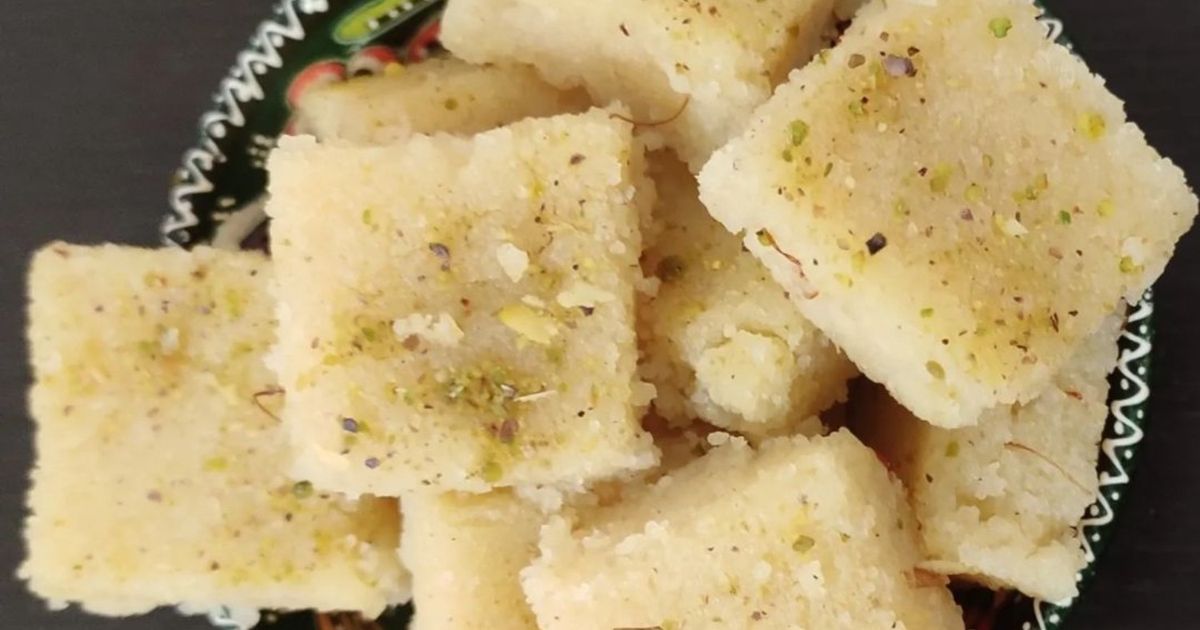 Rava Nuts Burfi Recipe by Renukabala - Cookpad