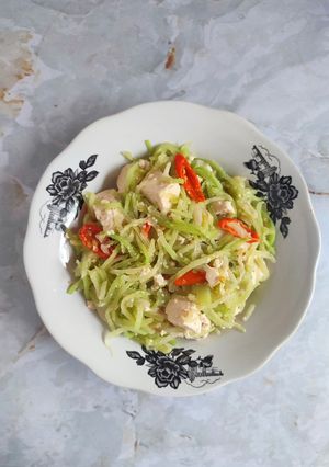 Foto resep Tumis labu siam tahu
