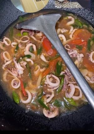 Foto resep Cumi Pedas Tauco Medan