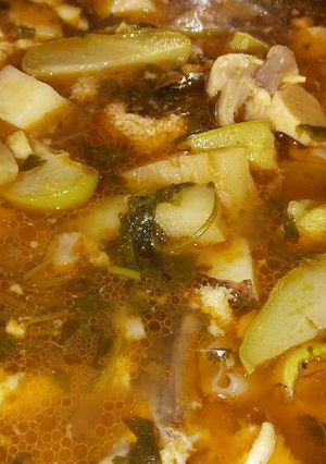 Una foto de Sopa de mondongo