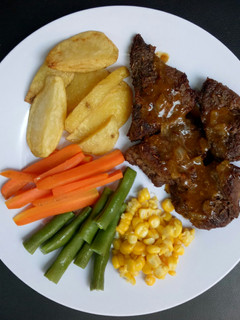 Foto resep Beef Steak with Brown Sauce