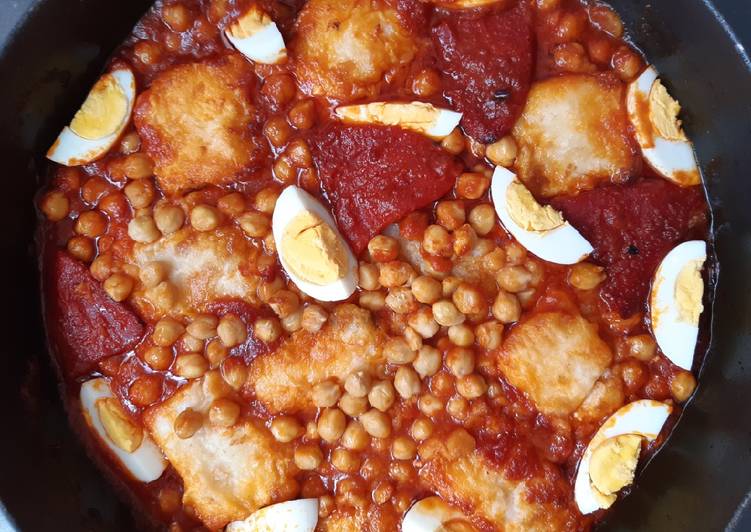 Bacalao muy bien acompañado