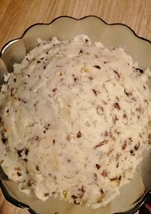 A picture of Turtle bean mash (Njahi Mukimo).