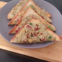 A picture of Creamy Overload Vegetable Avocado Toast.