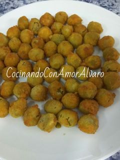 Una foto de Aceitunas rebozadas de anchoas