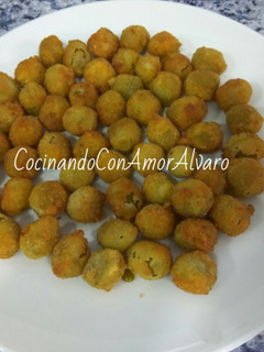 Una foto de Aceitunas rebozadas de anchoas