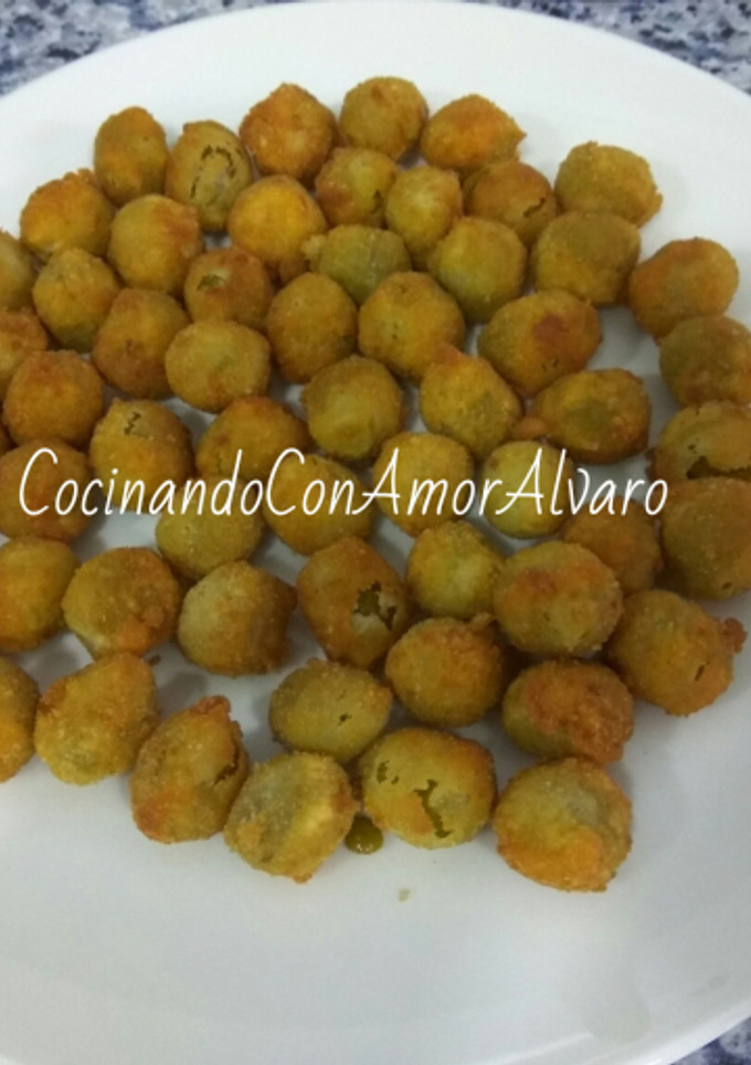 Una foto de Aceitunas rebozadas de anchoas