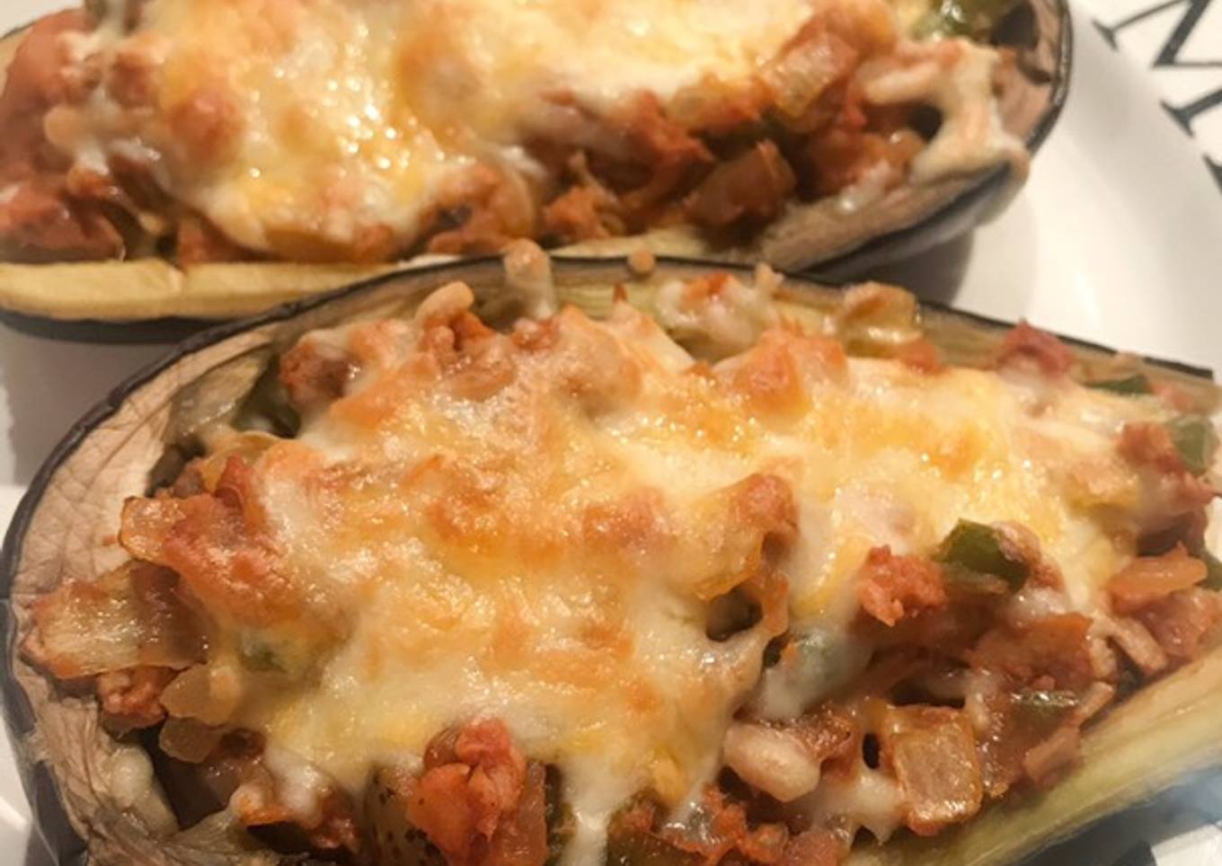 Berenjenas rellenas de atún