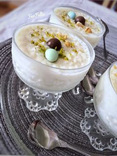 صورة لوصفة أرز بالحليب والكريما 🥛