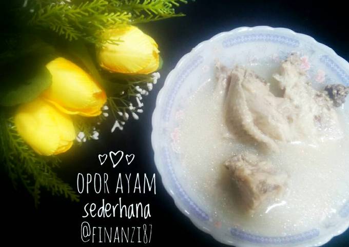 Opor ayam sederhana