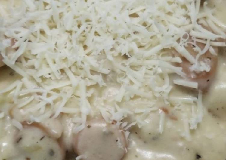 Cara Gampang Menyiapkan Penne Carbona yummy Anti Gagal