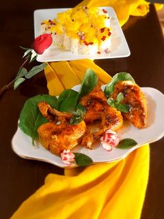 عکسی از دستور مرغ دودی