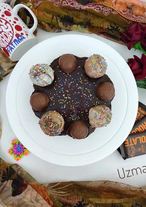 A picture of Eggless Chocolate Cake.