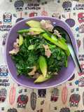 ผัดคะน้าหมู (ไม่ใส่พริก)