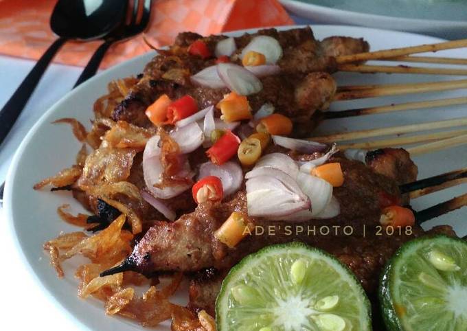 Resep Sate Ayam Bumbu Kacang #PR_homemadestreetfood oleh ...