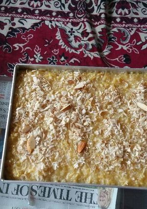 A picture of Sev Mithai.