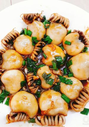 Hình của món Mực kho.