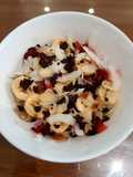 Cooked Oatmeal with Banana & Strawberry