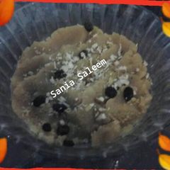 A picture of Besan or Gram Flour Halwa.