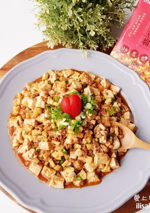 綠筍麻婆豆腐 的食譜成品照片