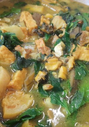 Hình của món Ốc om chuối đậu.