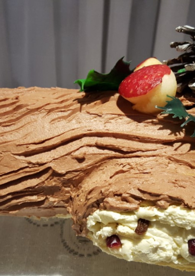 Una foto de Buche de Noel o Tronco Noel