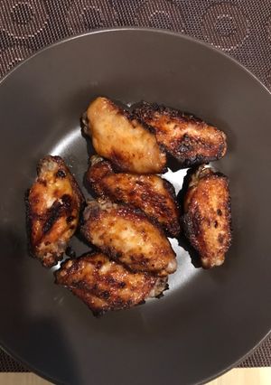 รูปของ ปีกไก่ทอดหมักซอสเกาหลี หม้อทอดไร้น้ำมัน