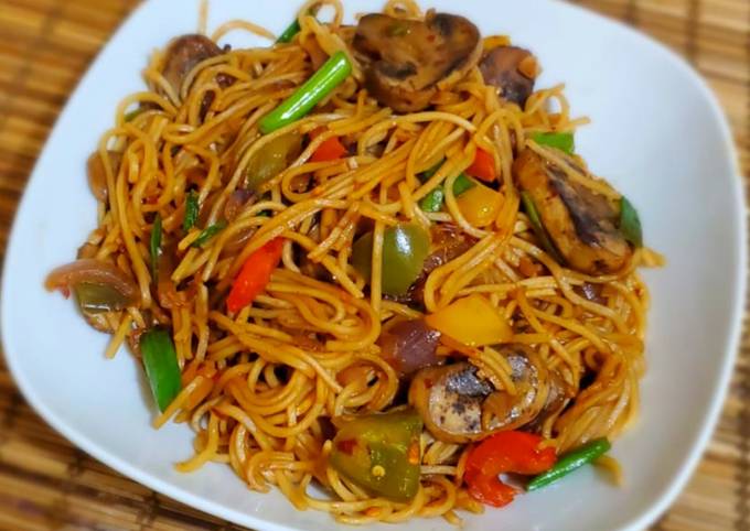 Sweet n sour veg noodles