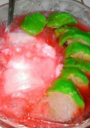 Foto resep Es pisang ijo